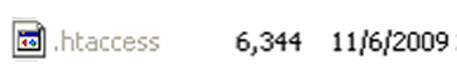 htaccess File on Server