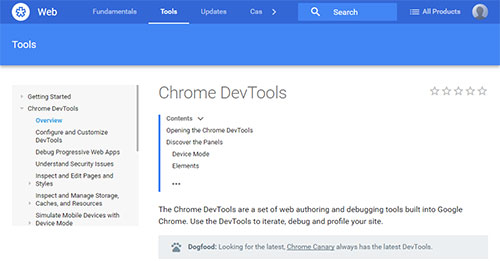 Chrome Dev Tools