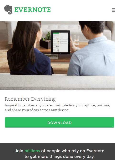 Evernote Mobile Design