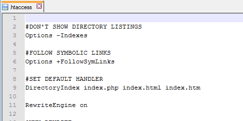 .htaccess File